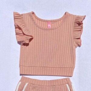 Salmon 2pc top and bottom set